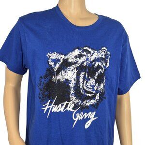 Hustle Gang Men's Size Xl Cotton T-Shirt Short Sleeve Blue Black New